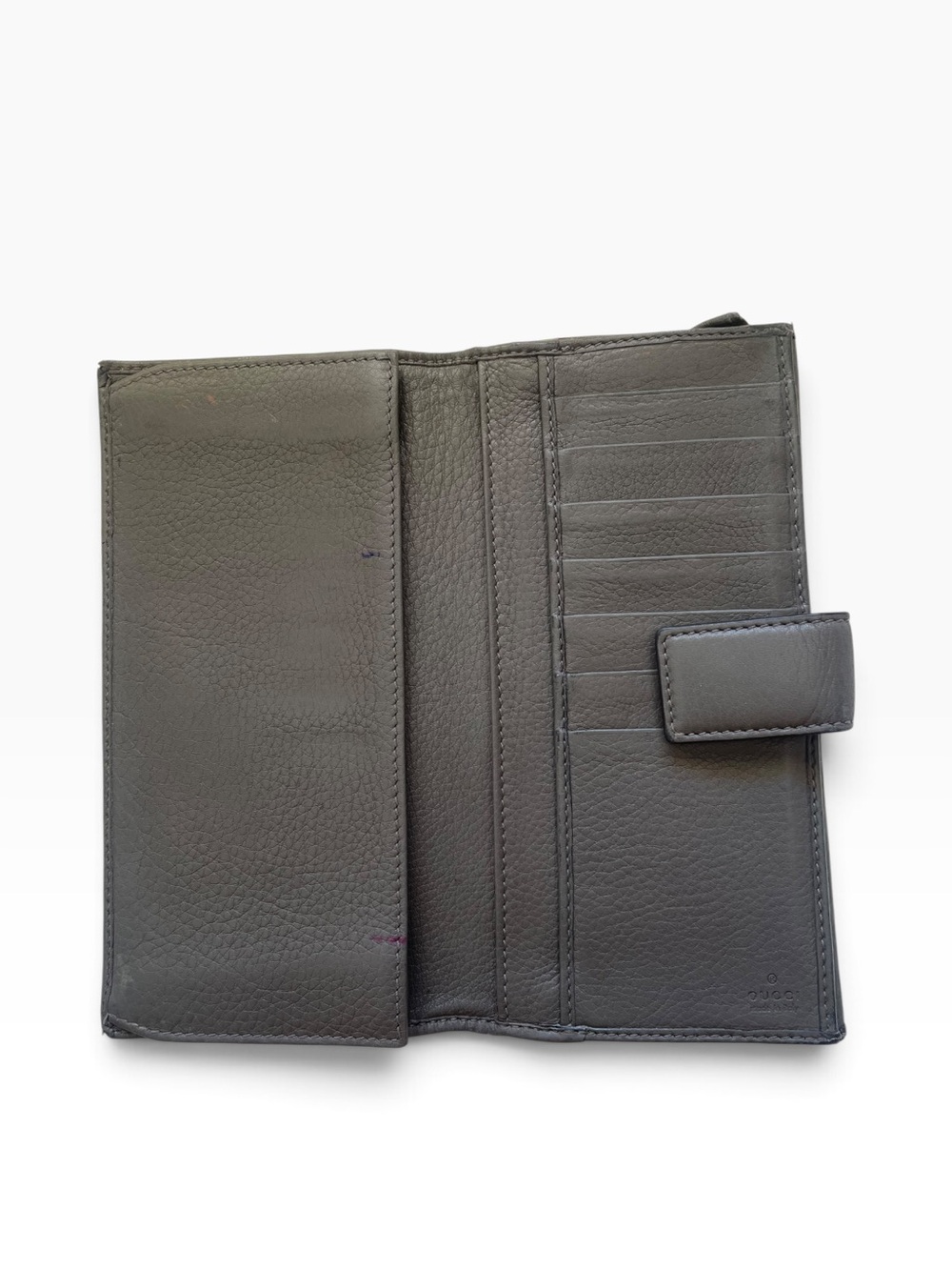 Authentic Vintage Gucci Green Leather Horsebit Continental Long Wallet - Picture 5 of 13